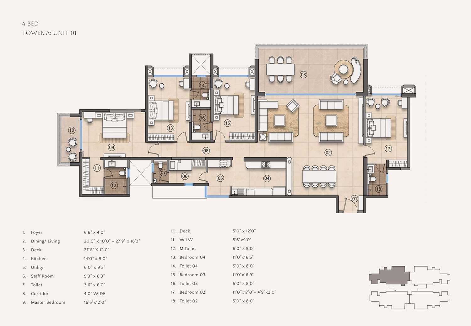 lodha sadahalli 4 bed floor plan